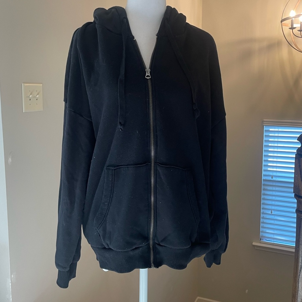 American Eagle Outfitters Black Jegging Fit Hoodie